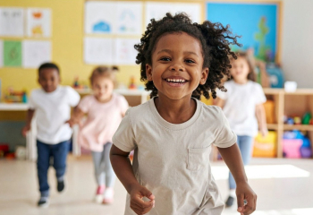 Children playing in ECD setting