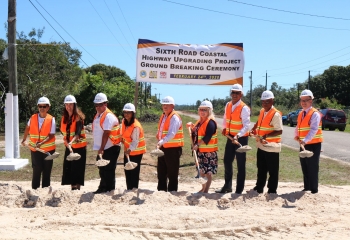 Ground breaking ceremony of the Coastal Highway Upgrading in Belize