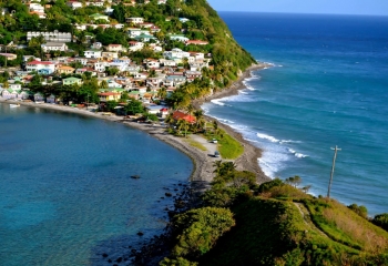 coast of the island of Dominica
