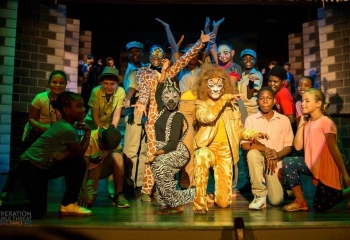Finale of drama troupe performance of Madagascar