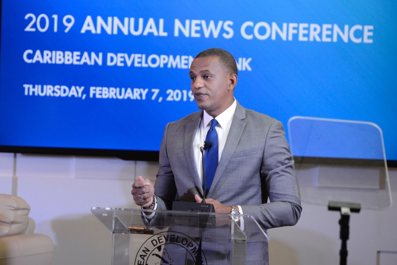 Daniel Best delivering remarks at 2019 Annual News Conference