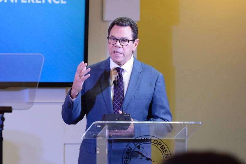 Dr. Smith delivering remarks at 2019 Annual News Conference